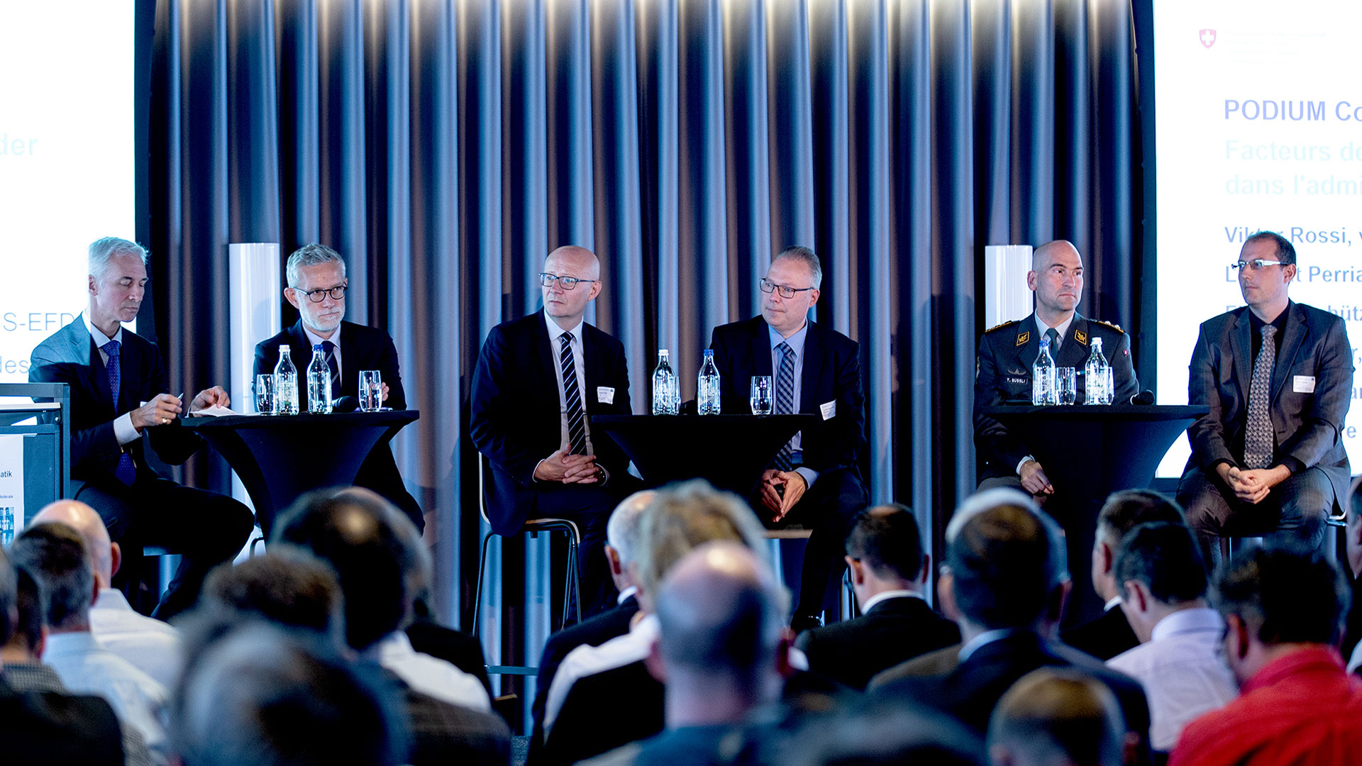 Podiumsteilnehmer der Tagung Bundesinformatik 2019.