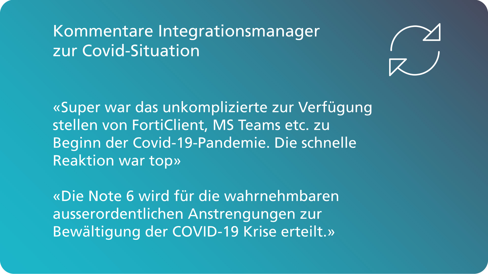 Kommentare Integrationsmanager zur Covid-Situation