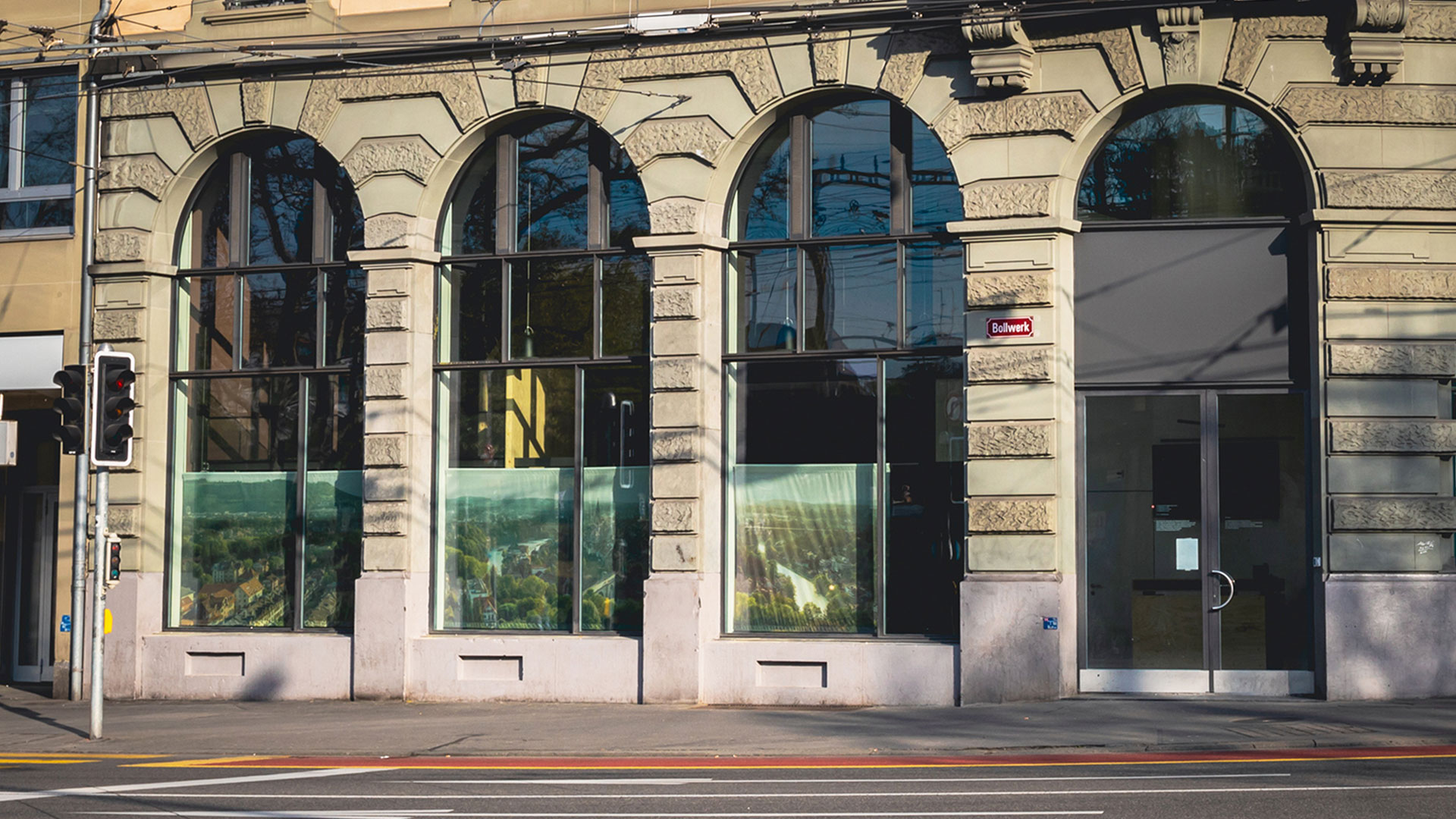 Vue extérieure de la boutique de l’OFIT au Bollwerk.